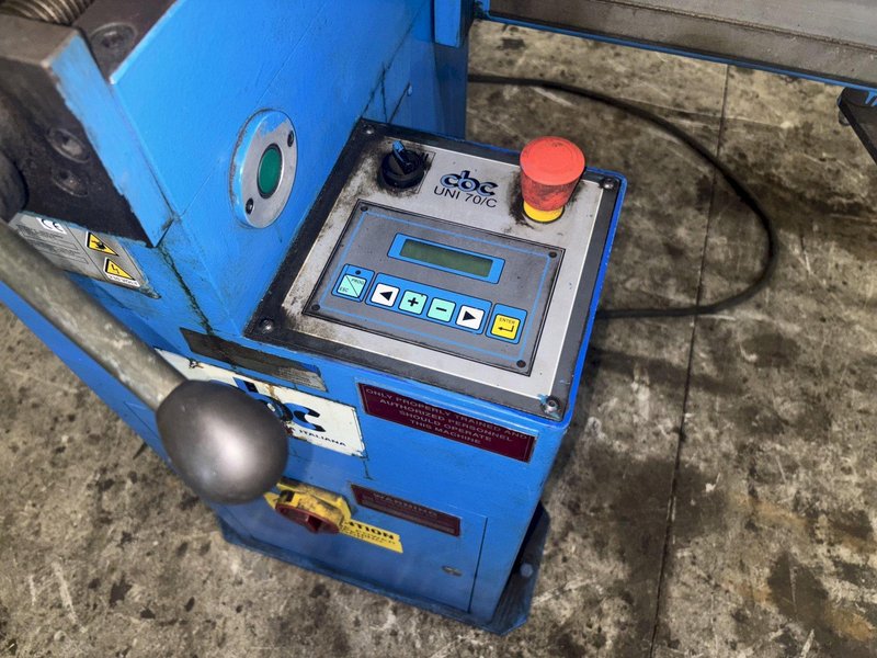 2-1/8" CBC ALTA TECHNOLOGIA MODEL #UNI-70C ELECTRIC TUBE BENDER W/ MANDREL TABLE: YOBRO #23826