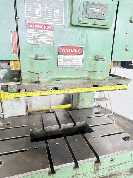 110 TON BLISS C-110 OBI PRESS. STOCK # 0789624.