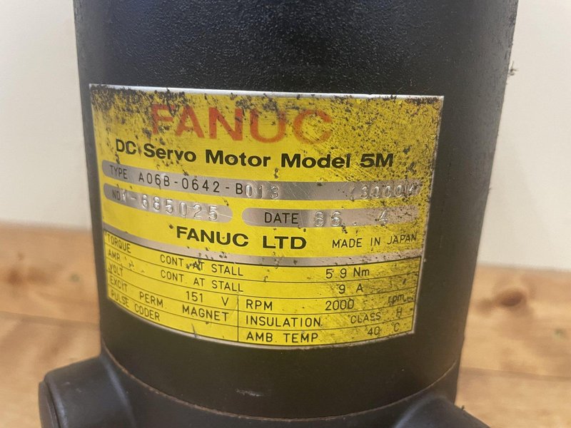 FANUC MODEL 6L DC SERVO MOTOR: STOCK #15809