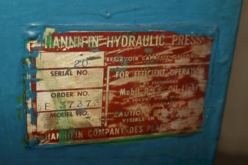 8 TON HANNIFIN C FRAME HYDRAULIC PRESS: STOCK #73454