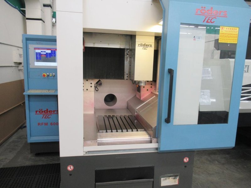 Roeders TEC RFM 600 High Speed CNC Vertical Machining Center, Roeders CNC Control, 42K RPM, 18 ATC, Probing- Auction Item