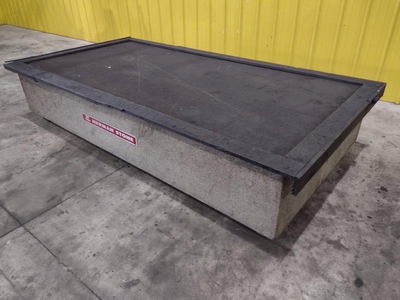 96" X 48" X 16" HERMAN GRANITE SURFACE PLATE W/ STAND: STOCK #23472