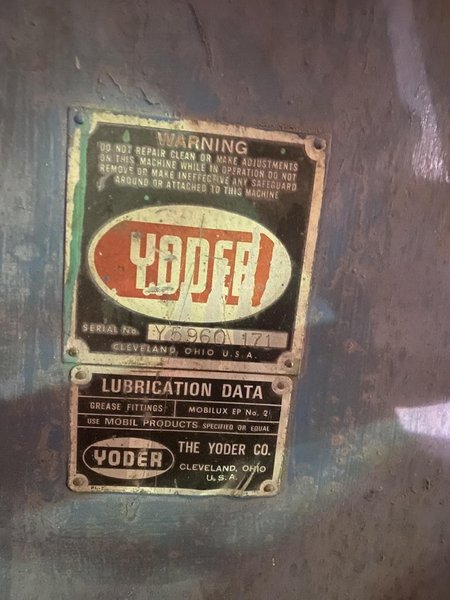 34" x 15,000 Lbs YODER PAYOFF/UNCOILER (14061)