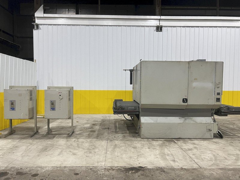 52"  X 40 HP TIMESAVER MODEL #252-301C 3 HEAD BELT GRINDER SANDER, 1997: STOCK #20032