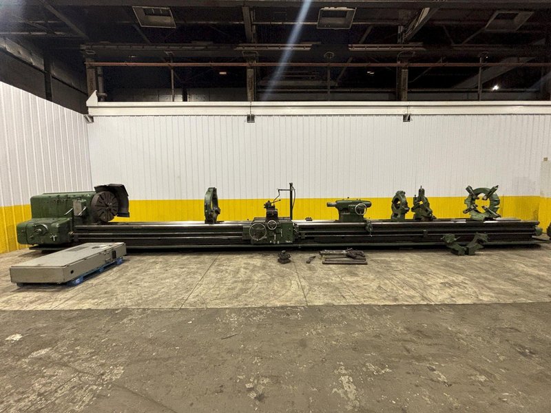 40" X 420" /35' AMERICAN MODEL H HEAVY PATTERN ENGINE LATHE, 2-7/8" HOLE: STOCK #22746