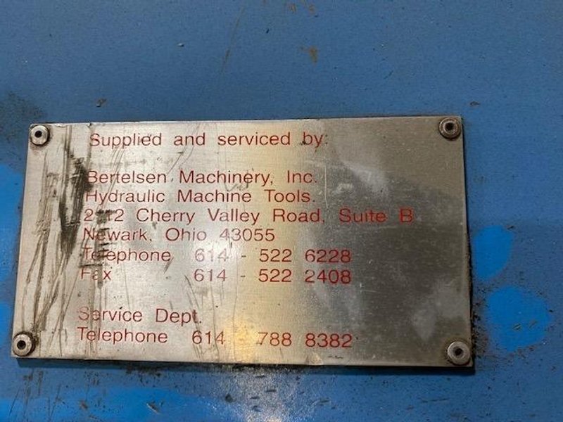 11 Ga x 13′ Bertelsen Double (Up and Down) Folding Machine, 2005 – Heavy Duty