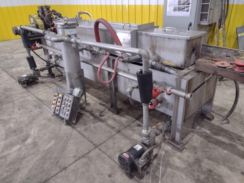 4" CAPACITY ULTRASONIC BAR &amp; TUBE CONTINUOUS WASHER: STOCK #22589