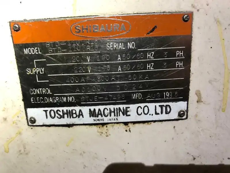 1995 TOSHIBA BTD-110R16 | Boring Mills, Horizontal, Table Type