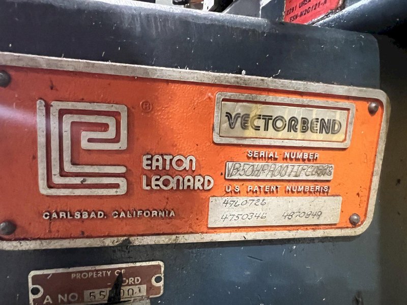 5/8" EATON LEONARD MODEL #VB50HP CNC TUBE BENDER: STOCK #20130