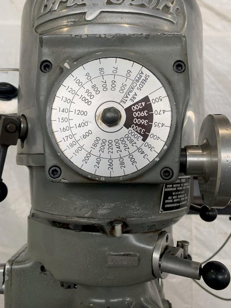 1.5 HP BRIDGEPORT SERIES 1 VERTICAL MILL. STOCK #0254124