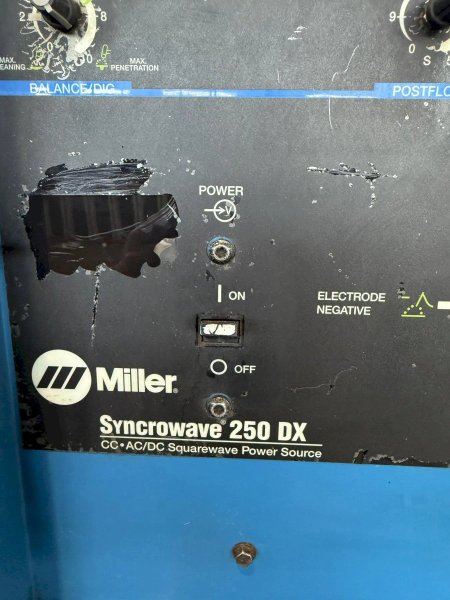 MILLER SYNCROWAVE 250DX TIG WELDER: STOCK #24044