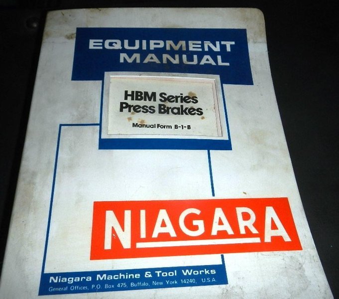 10' X 135 TON NIAGARA HYDRAULIC PRESS BRAKE MODEL HBM-135-8-10