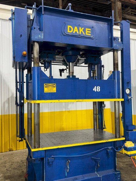 75 TON DAKE MODEL #18-558 HYDRAULIC 4-POST PRESS,  23" STROKE: YOBRO #24084