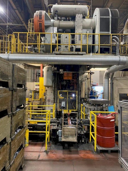USED FUKUI 1,000 TON MECHANICAL SINGLE CRANK COLD FORGING PRESS, Year: 1991