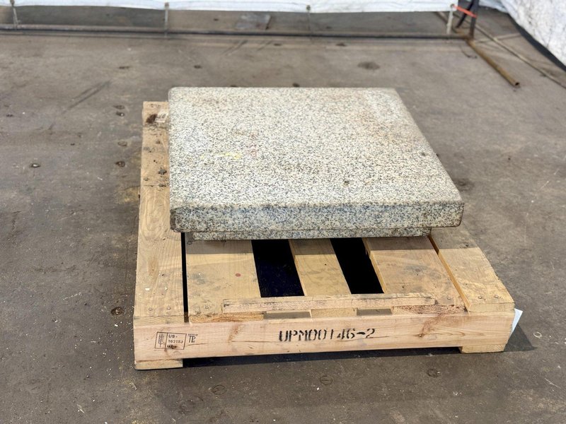 24" X 24" X 5" HERMAN STONE GRANITE SURFACE PLATE. STOCK # 1086126