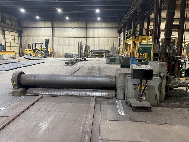 10' X 1-3/16" BERTSCH CENTURY II HYDRAULIC PLATE ROLL. STOCK # 0680524