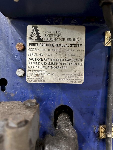 ASL MODEL #FPRS-40-ABH FLUID PURIFICATION SYSTEMS: STOCK #23328