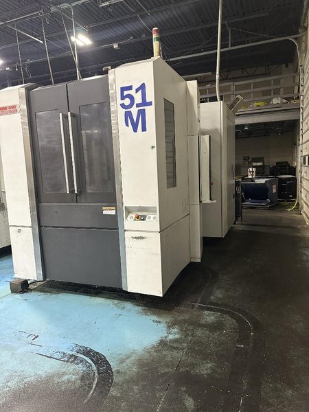 Mori Seiki NH5000/40 DCG CNC Horizontal Machining Center with Pallet Changer, High Pressure Thru-Spindle Coolant, 60 Station Tool Changer,  14,000 RPM Spindle
