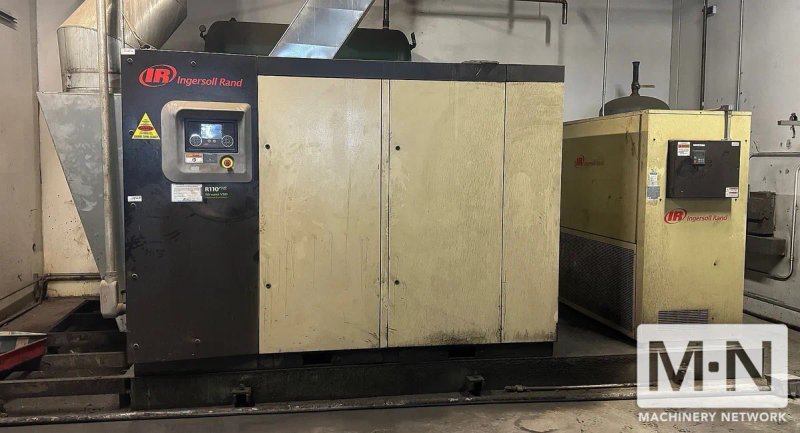 150 HP Ingersoll-Rand R110ne Vari-Speed, Rotary Screw Air Compressor with Dryer