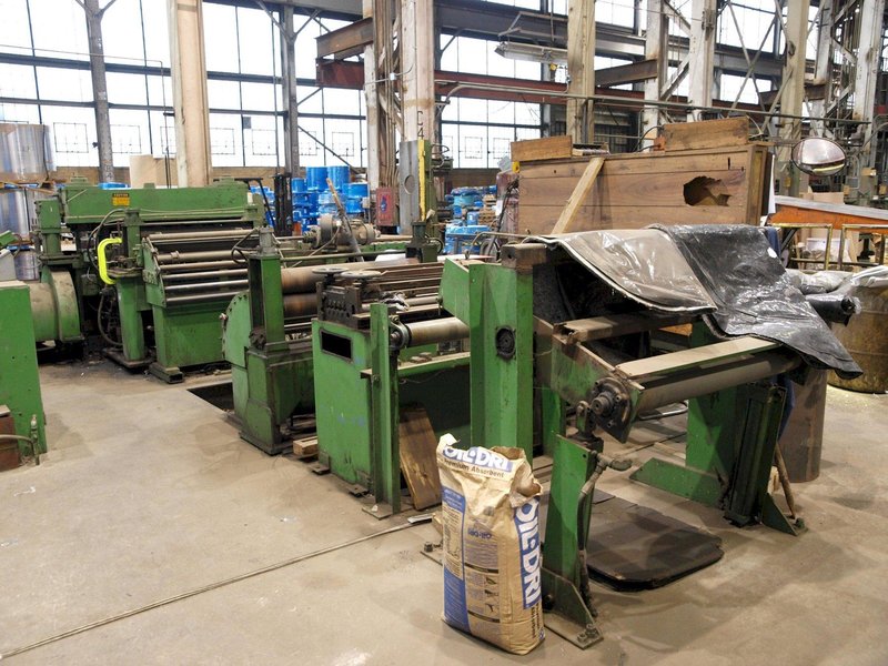 25,000 LB x 36" WIDE x .040" GAUGE PAXSON/LITTELL CUT-TO-LENGTH LINE. STOCK #0741022.