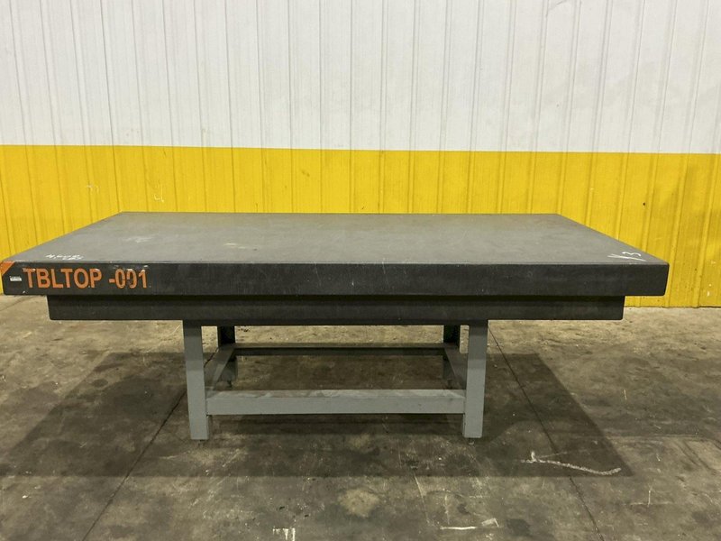 8' X 4' X 5" THICK BLACK GRANITE PRECISION INSPECTION TABLE: YOBRO #26198