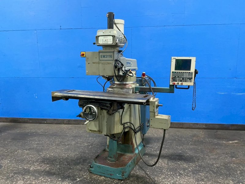 Dyna 10” X 50” CNC Vertical Mill - Em3116