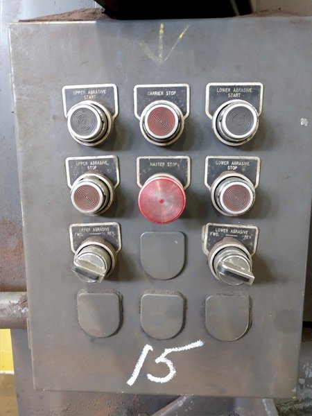 36" GARDNER MODEL #2V36M36 VERTICAL DOUBLE DISC SPRING GRINDER: STOCK 14953