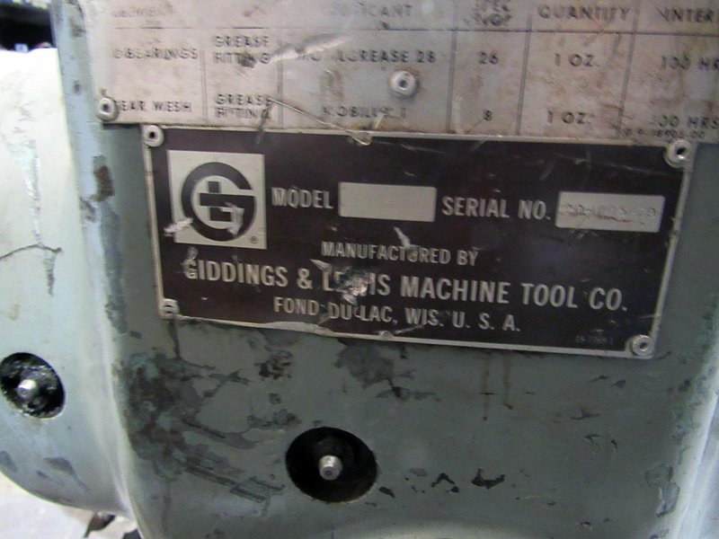 USED, 24" GIDDINGS &amp; LEWIS MODEL A UNIVERSAL HEAD