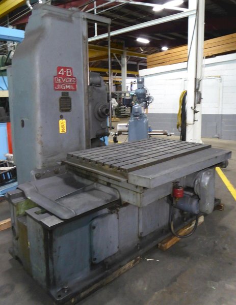 4B-60 DeVlieg Jigmil, 36" x 60" Tbl., 50 Taper, 48" Vert., 10 HP, Low Price