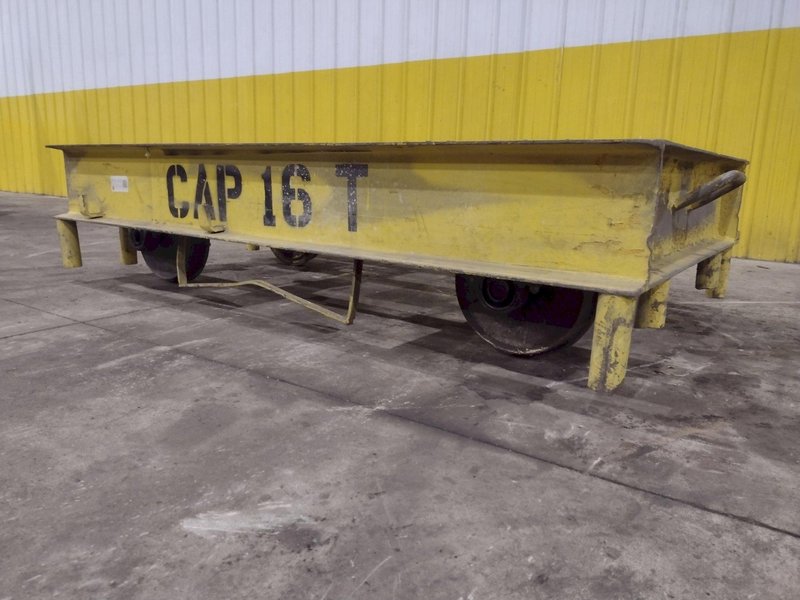 16 TON (32,000 LBS) x 46" x 80" HEAVY DUTY RAIL MOUNTED PORTABLE TRANSFER CART: YOBRO #24227