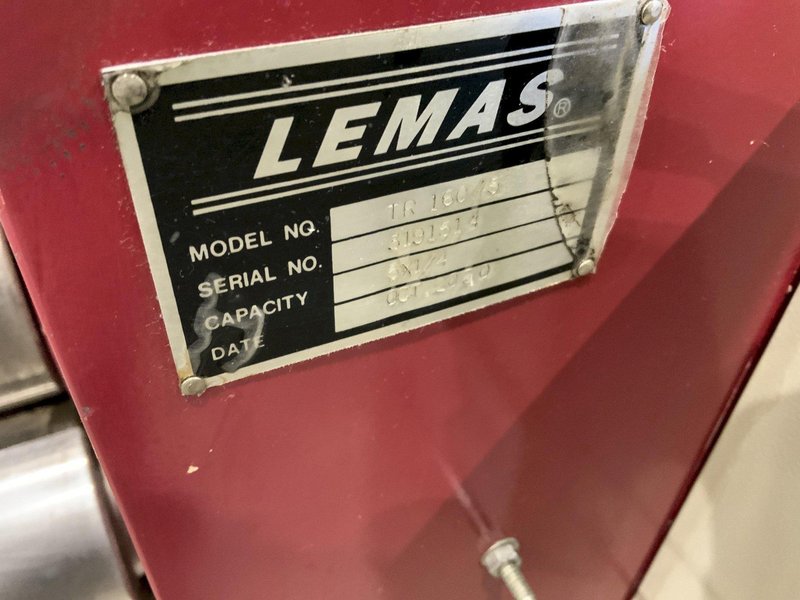 5' X 1/4" LEMAS TR‑160/5 HYDRAULIC 3 ROLL PLATE ROLLER: STOCK #81531