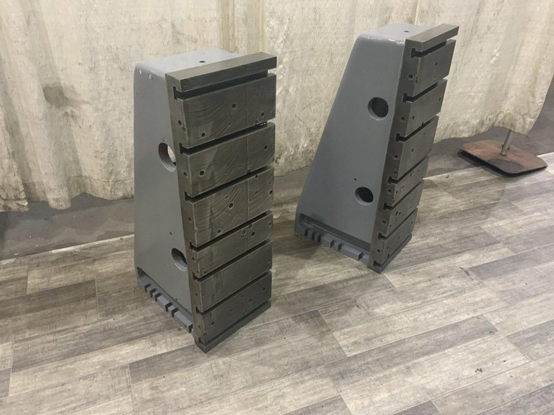 1 SET OF G &amp; L 12" X 36" HIGH T SLOTTED ANGLE PLATES: STOCK #81244