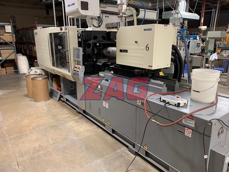 Nissei Used NEX180-5E All Electric Molding Machine, 198 US ton, 1.2 oz