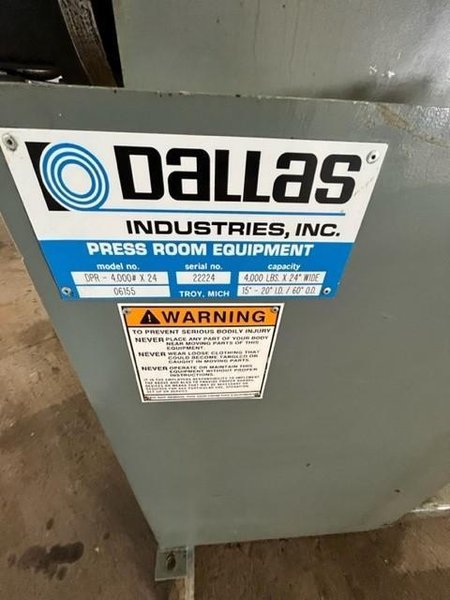 4,000LBS x 24" MOTORIZED DALLAS UNCOILER #3352