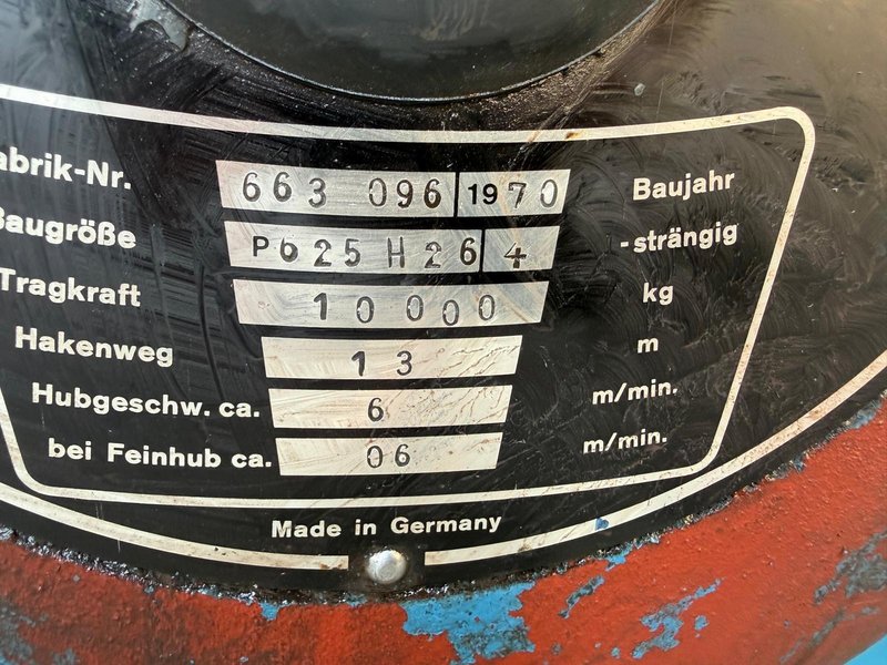 Demag P-hoist - 10 ton