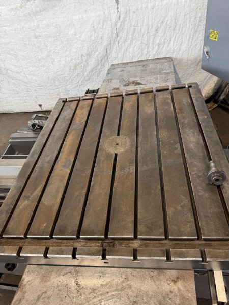 4" DAEWOO MODEL #D11ORT TABLE TYPE HORIZONTAL BORING MILL, #50 TAPER: YOBRO #25782