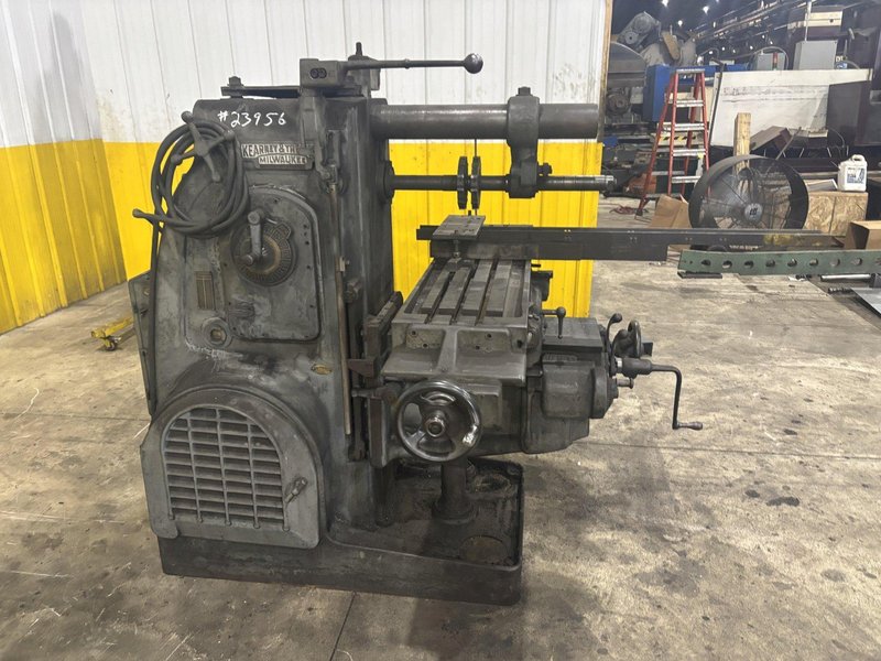 #2 KEARNEY &amp; TRECKER MILWAUKEE MODEL 2CH HORIZONTAL MILL W/ VERTICAL HEAD: YOBRO #23956