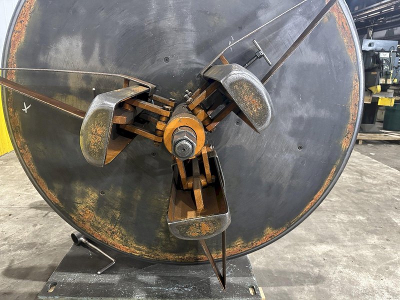 4,000 LBS x 20" AMERICAN STEEL LINE MODEL #60 DOUBLE END PULL OFF UNCOILER COIL REEL: STOCK #23066