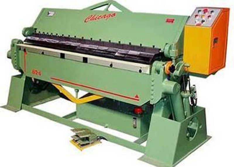 10 Ga x 8 ft, New Chicago Hydraulic Box &amp; Pan Brake, HBPU 810-6