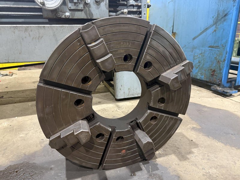 9" HOLLOW SPINDLE HOLE CHINYU INDEPENTANT 4-JAW LATHE CHUCK: YOBRO#26442