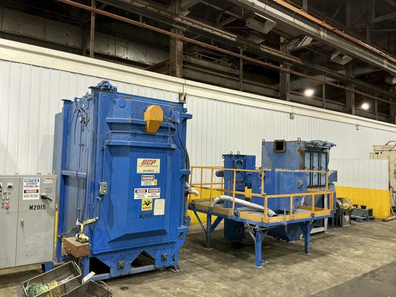 60" x 60" BCP MODEL #A4-9479 SPINNER HANGER SHOT BLAST MACHINE, NEW 1999: YOBRO #26149