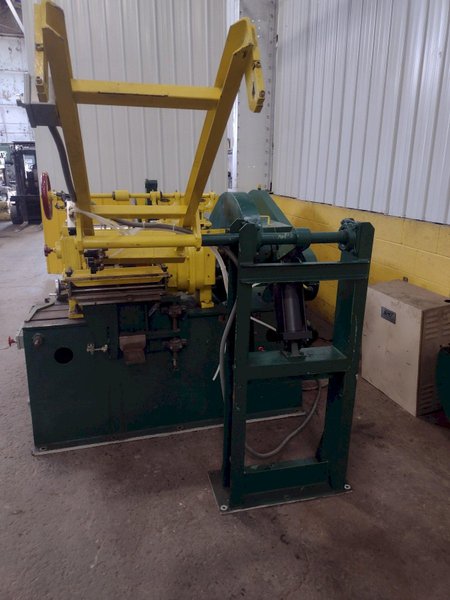 12" WIDE TORRINGTON 4" ARBOR PULL-THROUGH SLITTING LINE: STOCK #16504