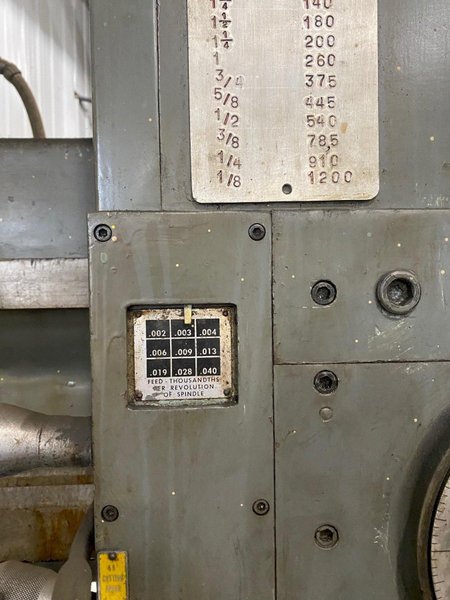 5' X 11" CINCINNATI BICKFORD CHIPMASTER RADIAL ARM DRILL. STOCK # 0418421