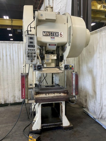60 TON MINSTER MODEL 6 SS FIXED BASE GAP FRAME PRESS: STOCK #81620