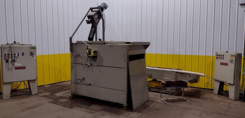60" X 8 CU FT ALMCO MODEL V8-S TUB TYPE VIBRATORY DEBURRING FINISHING SYSTEM: STOCK #18832