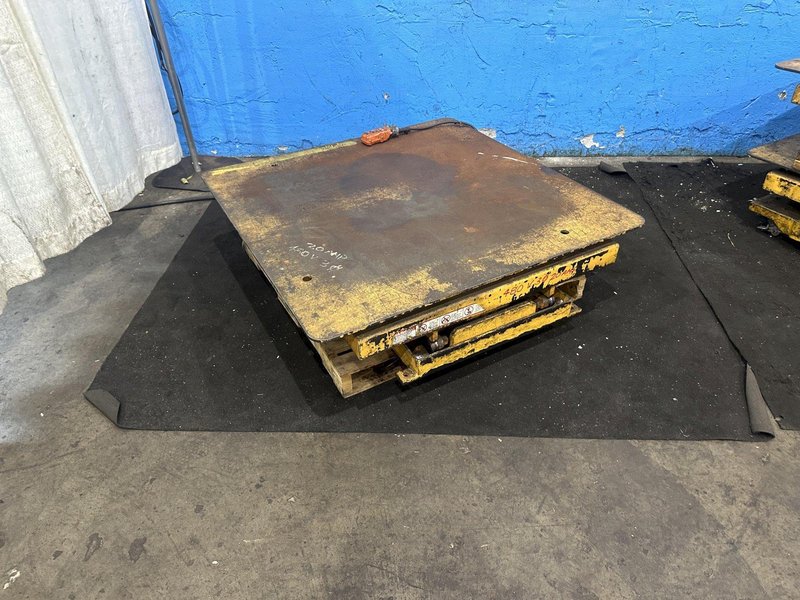 2000 LB  ECONO-LIFT HYDRAULIC SCISSOR  LIFT TABLES: STOCK #77594