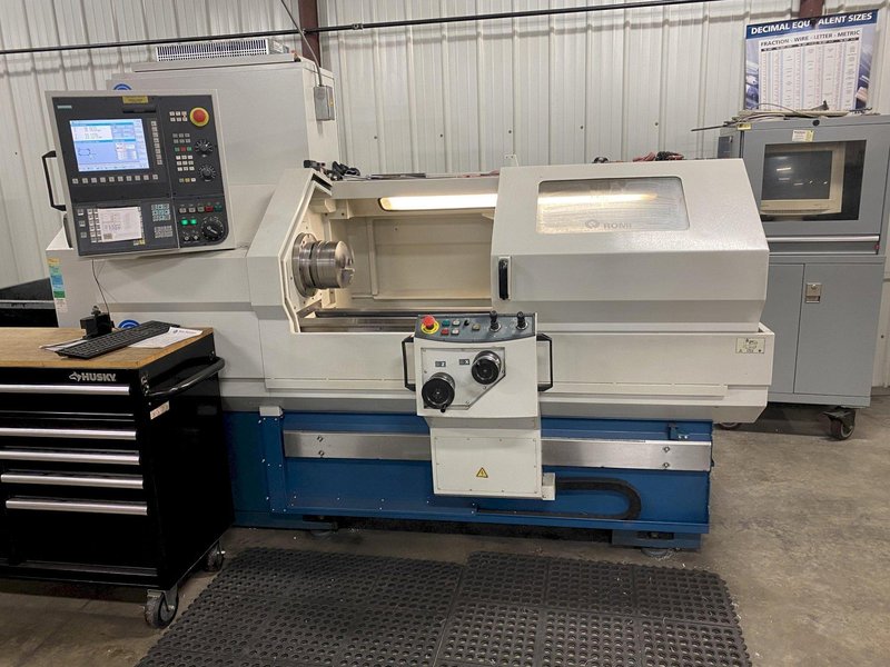 17" X 39" ROMI MODEL #C420 CNC TEACH ENGINE LATHE, NEW 2013: STOCK #14423