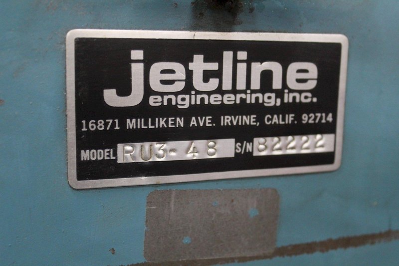 48" JETLINE RU3-48 SHEET PLANISHER: STOCK #71520