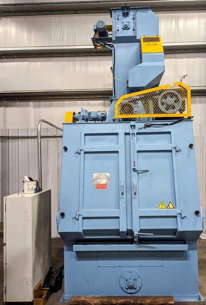 10 Cubic Foot Rubber Belt Tumble Shot Blast Machine "System" with Dust Collector