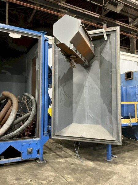 60" x 60" BCP MODEL #A4-9479 SPINNER HANGER SHOT BLAST MACHINE, NEW 1999: YOBRO #26149